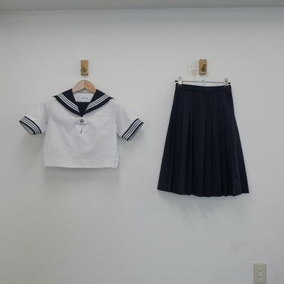 【中古】東京都 江東区立深川第一中学校 女子制服 3点（セーラー服・スカート）sf016367