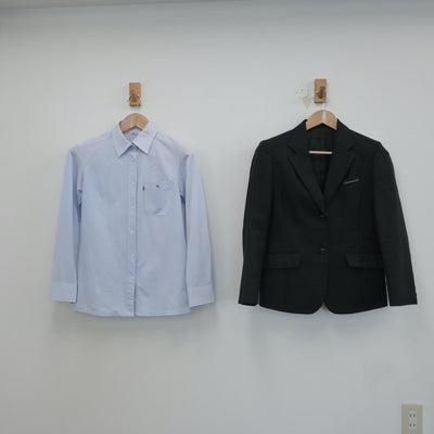 【中古】神奈川県 川崎市立川崎高等学校 女子制服 2点（ブレザー・シャツ）sf016370