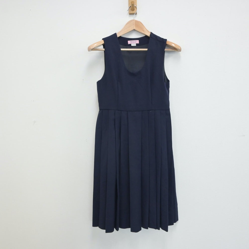 【中古】熊本県 菊陽町立菊陽中学校 女子制服 2点（セーラー服・ジャンパースカート）sf016387