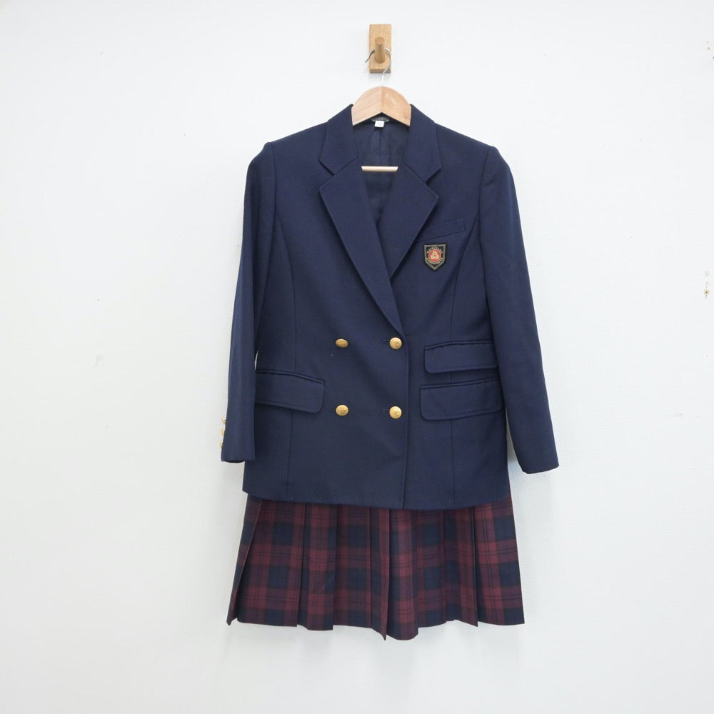 【中古】愛媛県 松山東雲高等学校 女子制服 2点（ブレザー・スカート）sf016401