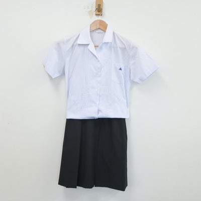 【中古】徳島県 徳島市立高等学校 女子制服 3点（シャツ・スカート）sf016410