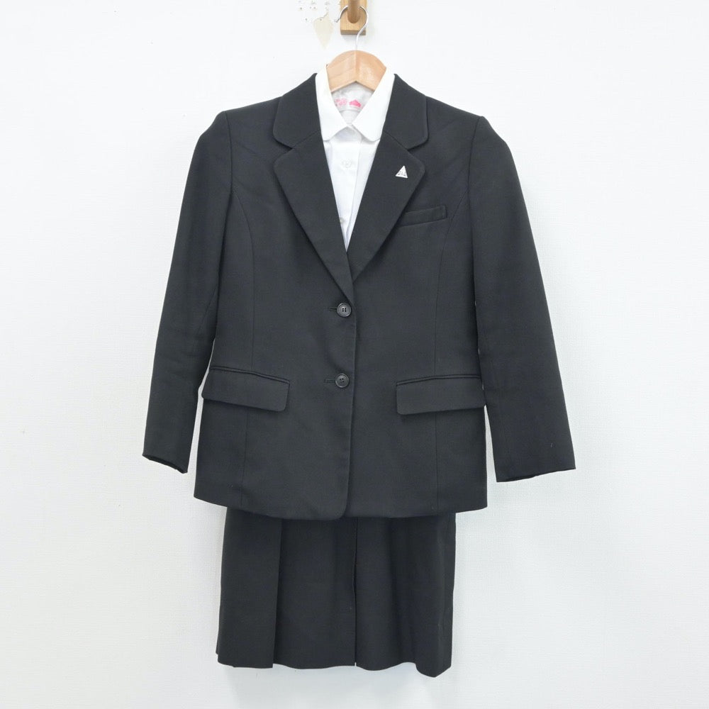 【中古】徳島県 徳島市立高等学校 女子制服 4点（ブレザー・シャツ・ニット・スカート）sf016411