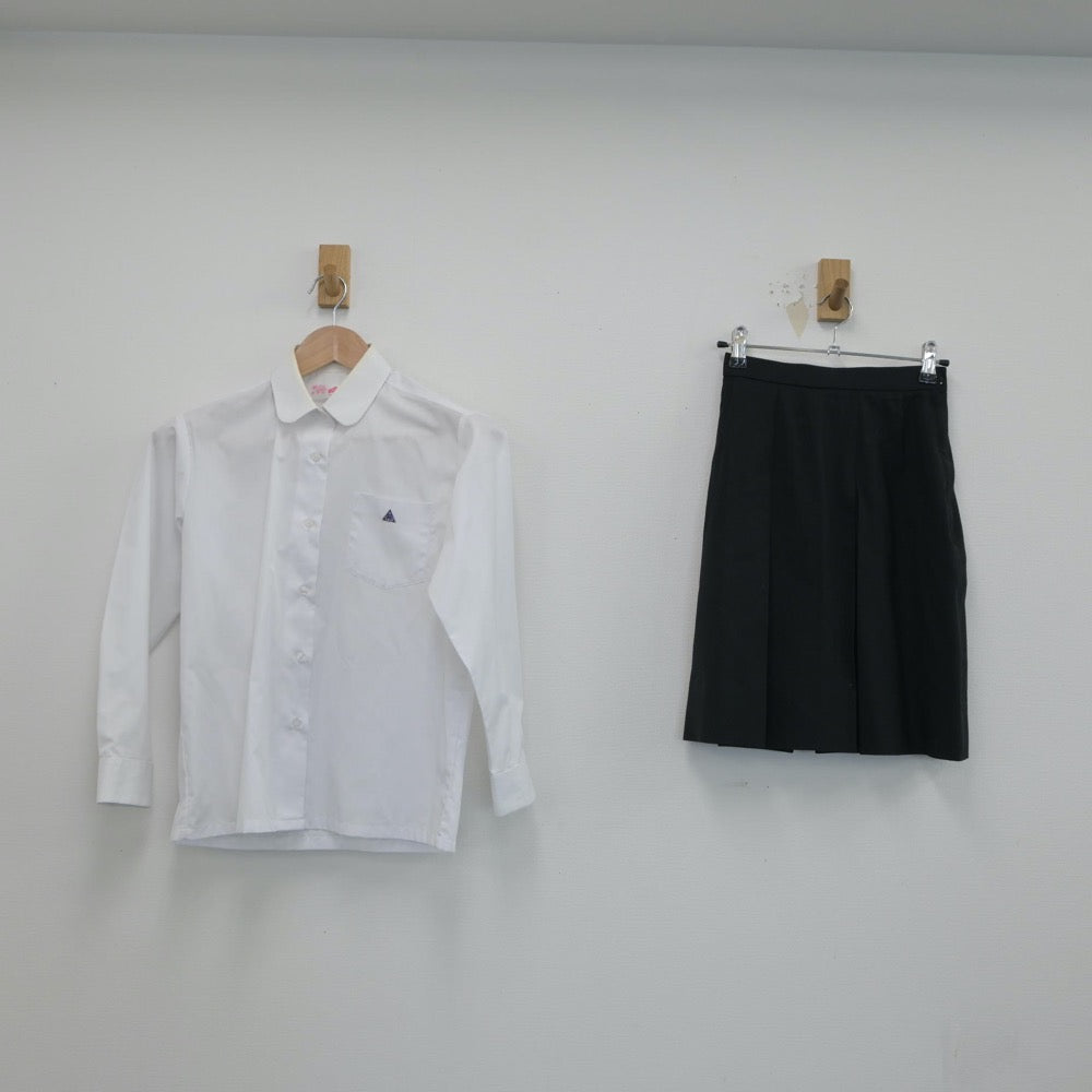 【中古】徳島県 徳島市立高等学校 女子制服 4点（ブレザー・シャツ・ニット・スカート）sf016411