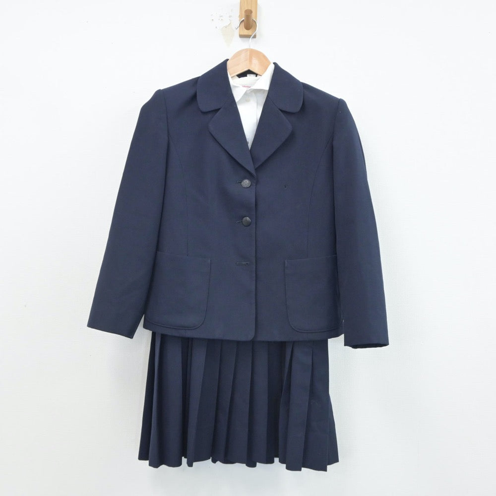 【中古】徳島県 鳴門教育大学附属中学校 女子制服 3点（ブレザー・シャツ・ジャンパースカート）sf016415