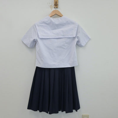 【中古】佐賀県 鳥栖西中学校 女子制服 2点（セーラー服・スカート）sf016424