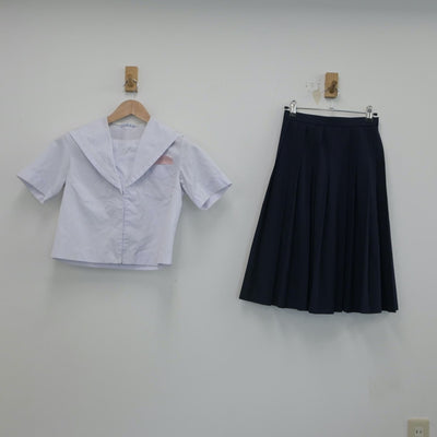 【中古】佐賀県 鳥栖西中学校 女子制服 2点（セーラー服・スカート）sf016424