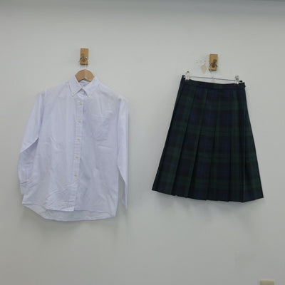 【中古】佐賀県 佐賀県立致遠館高等学校 女子制服 5点（ブレザー・シャツ・ベスト・スカート）sf016445