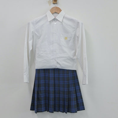 【中古】神奈川県 日本大学高等学校 女子制服 3点（シャツ・ニット・スカート）sf016454