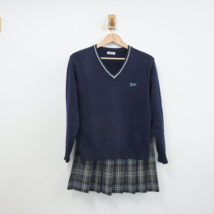 中古制服】東京都 拓殖大学第一高等学校 女子制服 3点（ブレザー