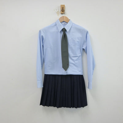 【中古】北海道 私立旭川龍谷高等学校 女子制服 4点（ブレザー・シャツ・スカート）sf016486