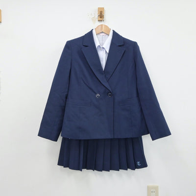 【中古】愛知県 富田高等学校 女子制服 3点（ブレザー・シャツ・スカート）sf016488