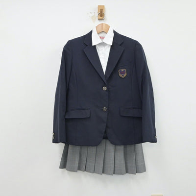 【中古】神奈川県 桐光学園高等学校 女子制服 4点（ブレザー・シャツ・ベスト・スカート）sf016504