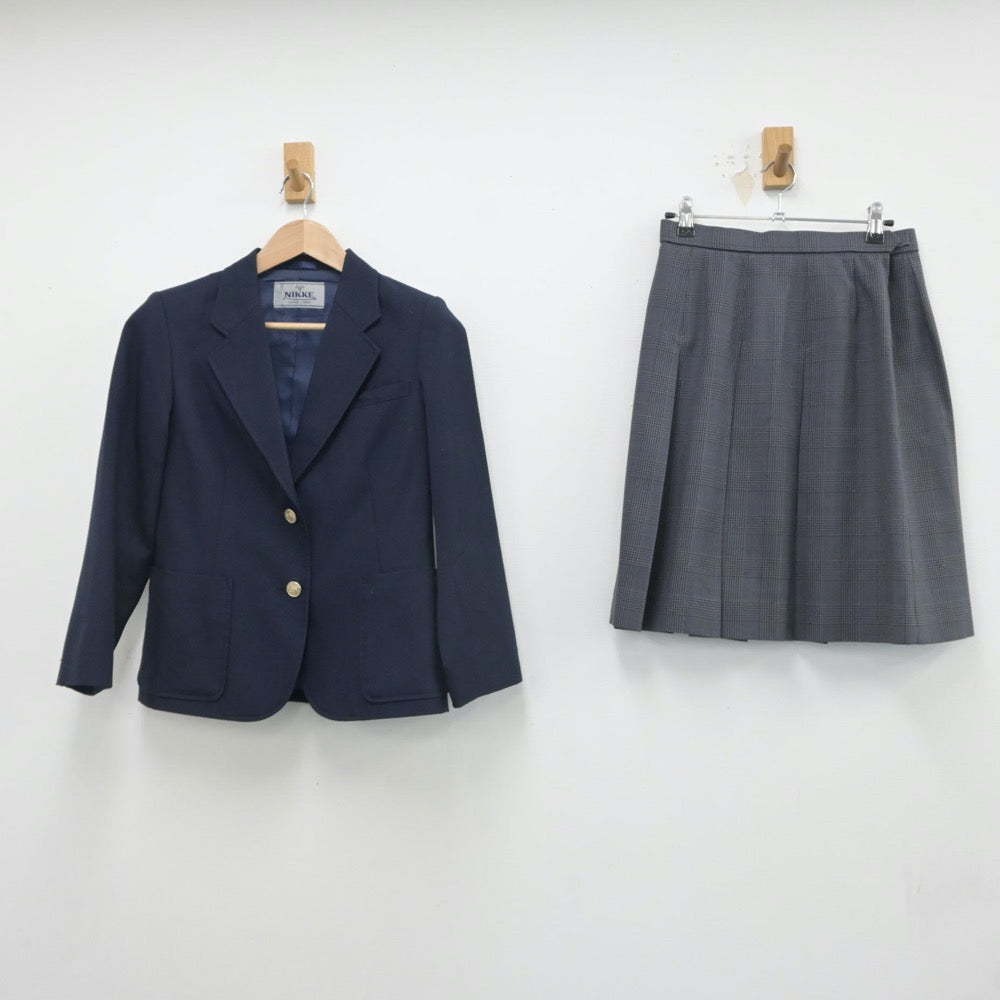 【中古】神奈川県 海老名中学校 女子制服 3点（ブレザー・ベスト・スカート）sf016507