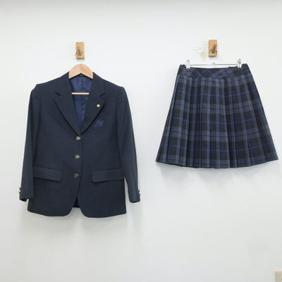 【中古】福島県 福島明成高等学校 女子制服 5点（ブレザー・スカート）sf016513