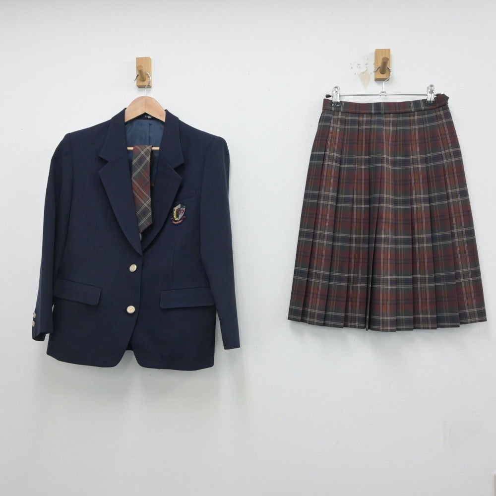 【中古】大阪府 清教学園中学校・高等学校 女子制服 3点（ブレザー・スカート）sf016517