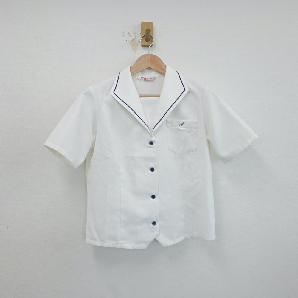 【中古】兵庫県 揖保川中学校 女子制服 3点（シャツ・スカート）sf016529