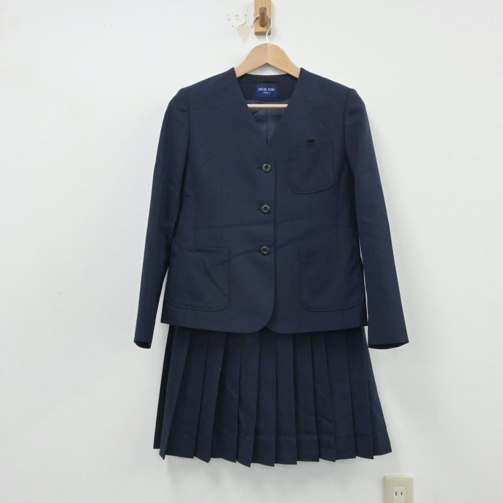 【中古】北海道 柏中学校 女子制服 3点（ブレザー・ベスト・スカート）sf016533