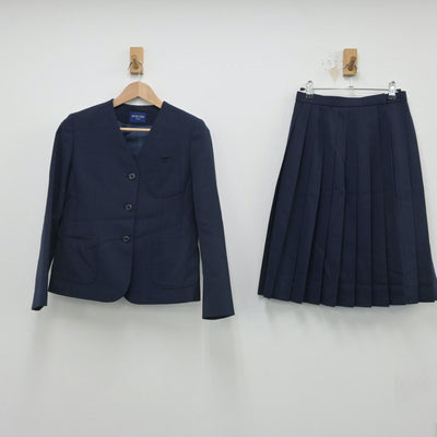 【中古】北海道 柏中学校 女子制服 3点（ブレザー・ベスト・スカート）sf016533