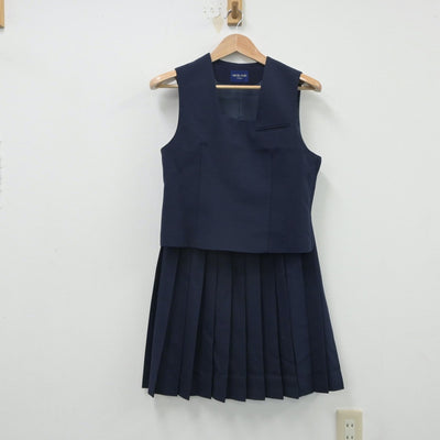 【中古】北海道 柏中学校 女子制服 3点（ブレザー・ベスト・スカート）sf016533