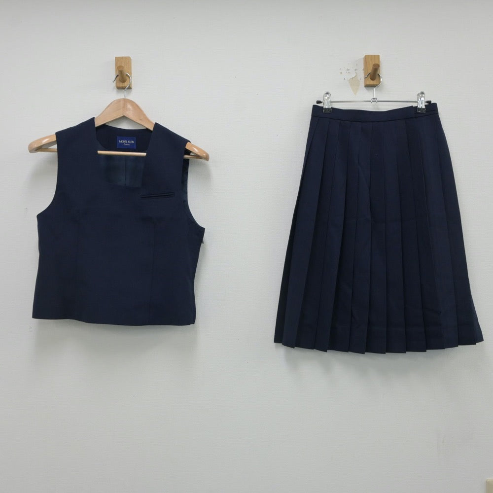 【中古】北海道 柏中学校 女子制服 3点（ブレザー・ベスト・スカート）sf016533