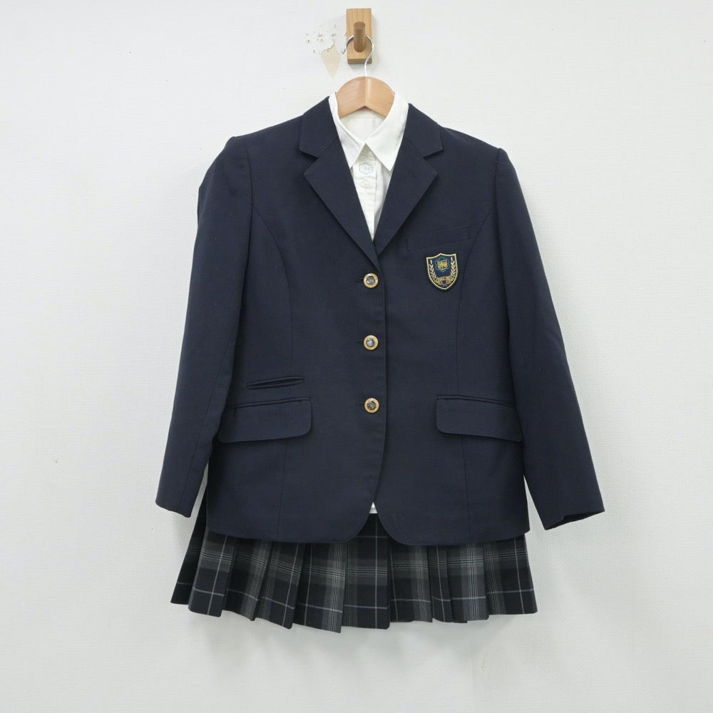 【中古】東京都 実践学園中学高等学校 女子制服 3点（ブレザー・シャツ・スカート）sf016537