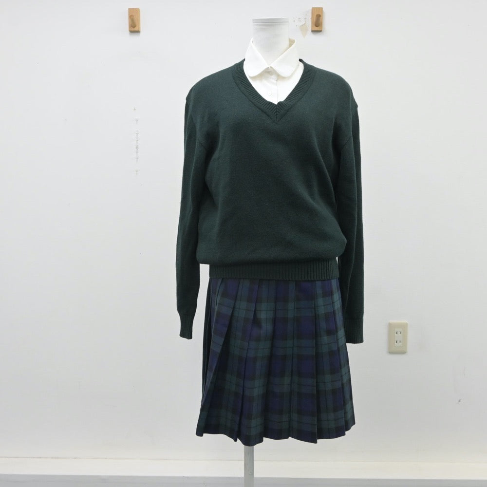 【中古】宮城県 仙台育英学園高等学校 女子制服 5点（ブレザー・シャツ・ニット・スカート）sf016538