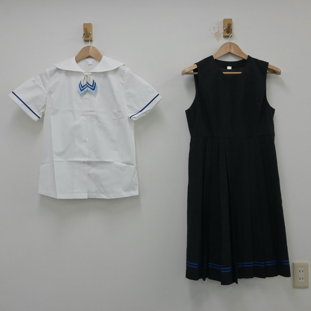 【中古】東京都 瀧野川女子学園高等学校 女子制服 4点（シャツ・ジャンパースカート）sf016547