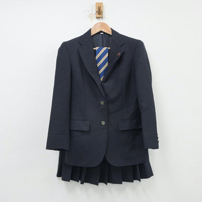 【中古】神奈川県 大和南高等学校 女子制服 4点（ブレザー・スカート）sf016550