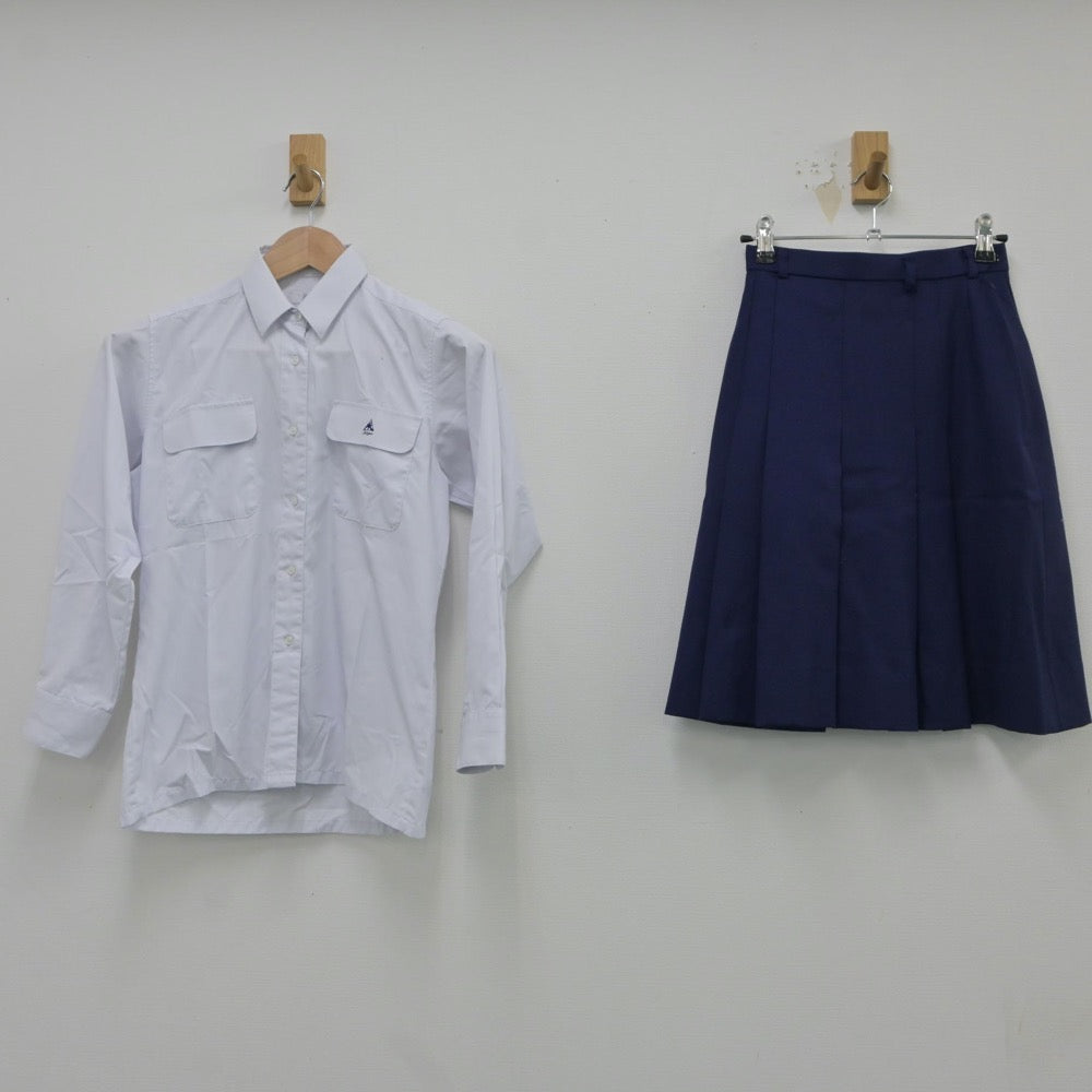 【中古】東京都 青稜高等学校 女子制服 5点（ブレザー・シャツ・ニット・スカート）sf016552