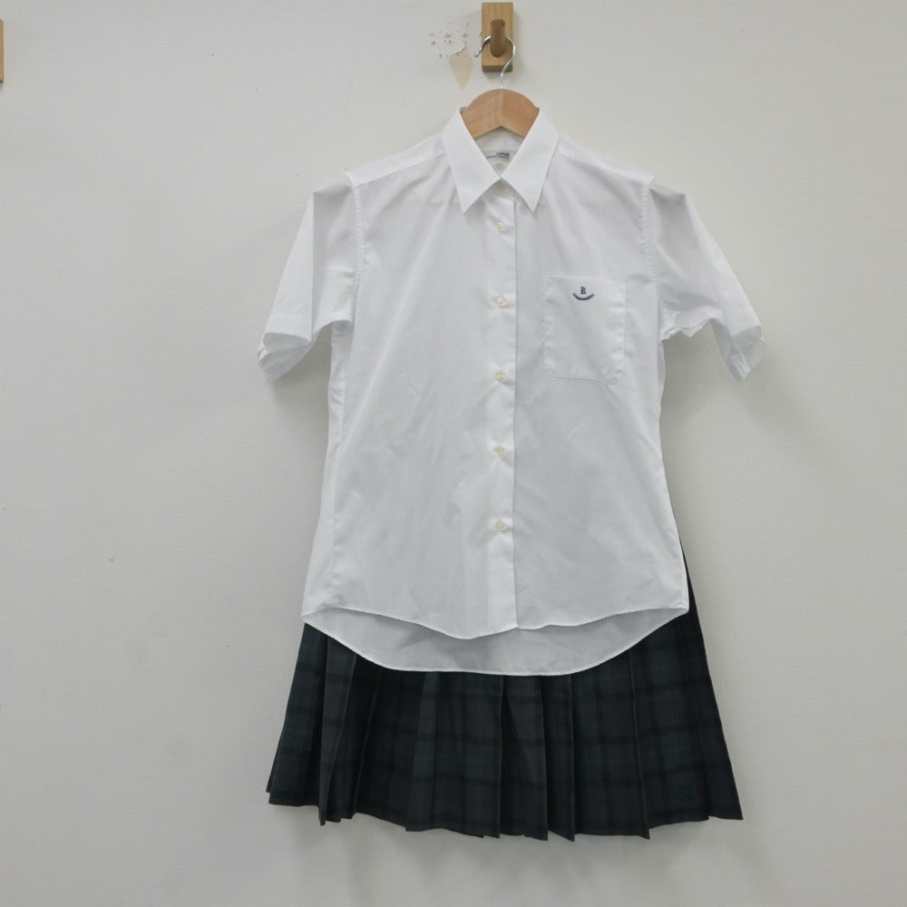 【中古】埼玉県 川口高等学校 女子制服 3点（シャツ・ニットベスト・スカート）sf016556