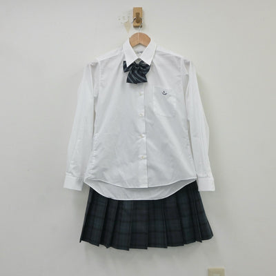 【中古】埼玉県 川口高等学校 女子制服 5点（ブレザー・シャツ・ニット・スカート）sf016557