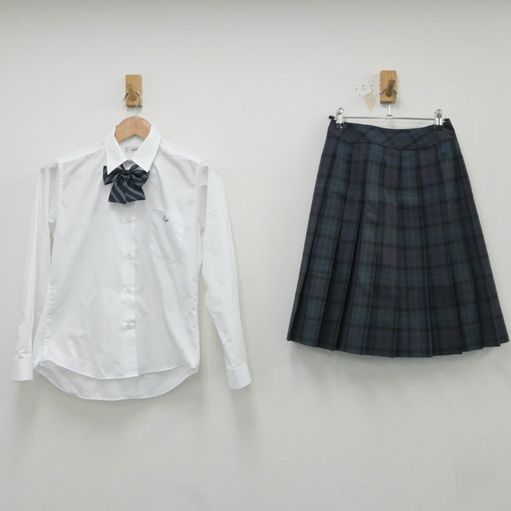 【中古】埼玉県 川口高等学校 女子制服 5点（ブレザー・シャツ・ニット・スカート）sf016557