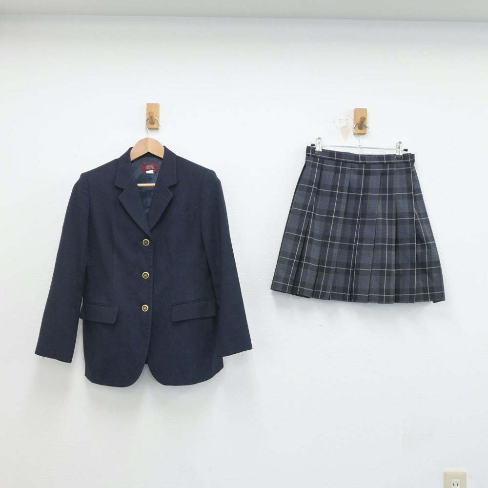 【中古】神奈川県 茅ヶ崎西浜高等学校 女子制服 2点（ブレザー・スカート）sf016562