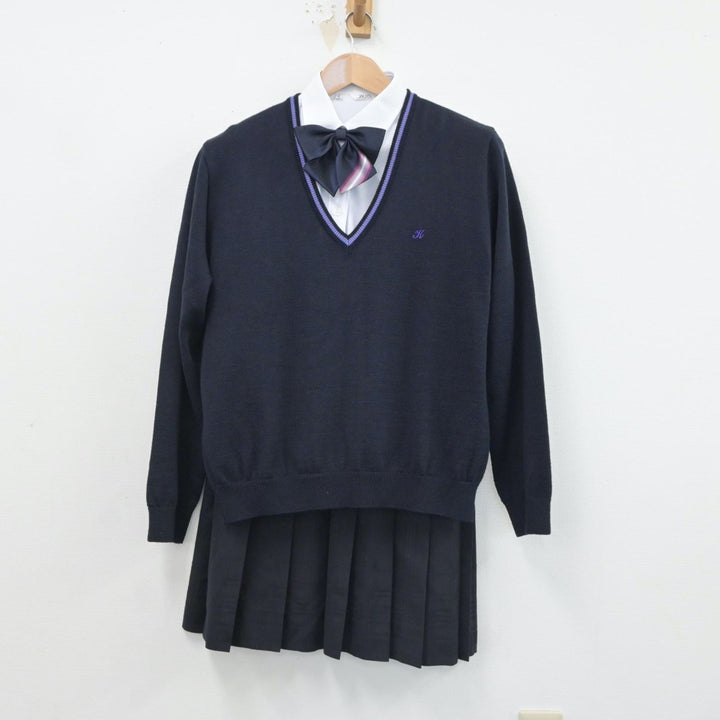 【中古制服】岡山県 倉敷高等学校 女子制服 5点（ブレザー・シャツ・ニット・スカート）sf016568【リサイクル学生服】 | 中古制服通販パレイド