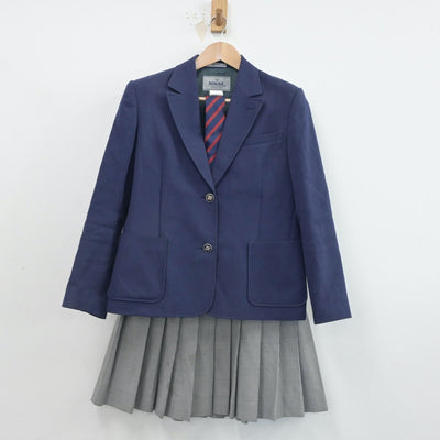 【中古】愛知県 名東高等学校 女子制服 4点（ブレザー・ベスト・スカート）sf016574