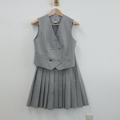 【中古】愛知県 名東高等学校 女子制服 4点（ブレザー・ベスト・スカート）sf016574