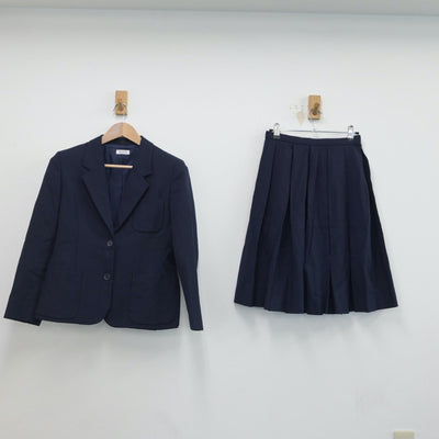 【中古】群馬県 商業高等学校(太田高等学校) 女子制服 4点（ブレザー・ベスト・スカート）sf016575