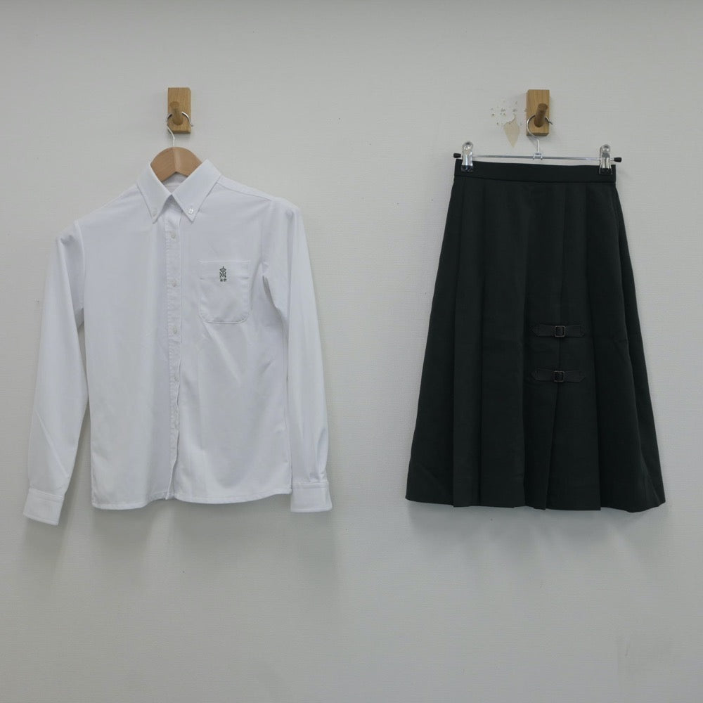 【中古】三重県 海星中学校 女子制服 5点（ブレザー・シャツ・スカート）sf016585