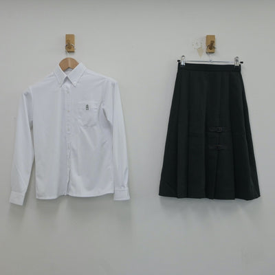 【中古】三重県 海星中学校 女子制服 5点（ブレザー・シャツ・スカート）sf016585