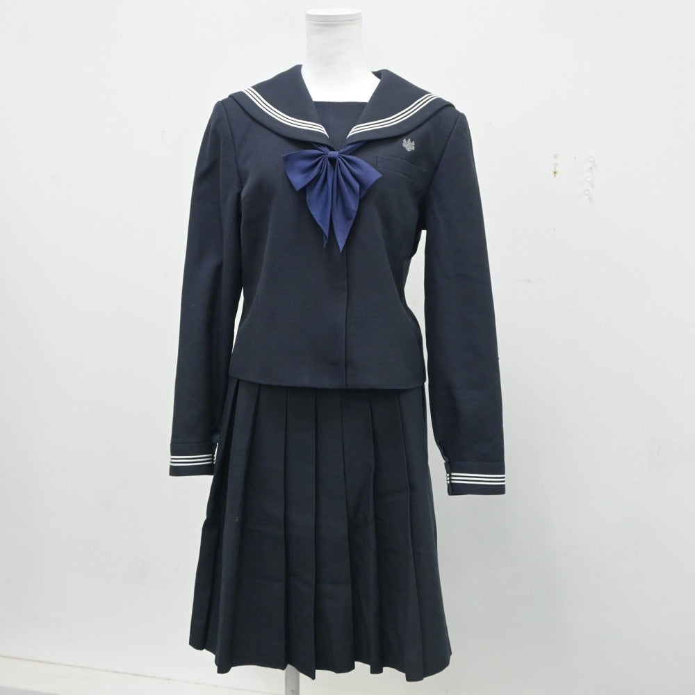 【中古】福井県 北陸高等学校 女子制服 5点（ブレザー・セーラー服・セーラー服・スカート）sf016592