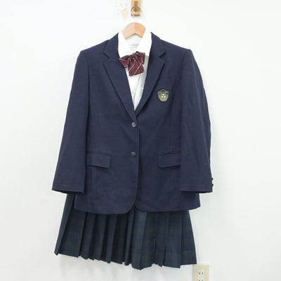 【中古】東京都 駒込中学校 女子制服 5点（ブレザー・シャツ・ベスト・スカート）sf016593