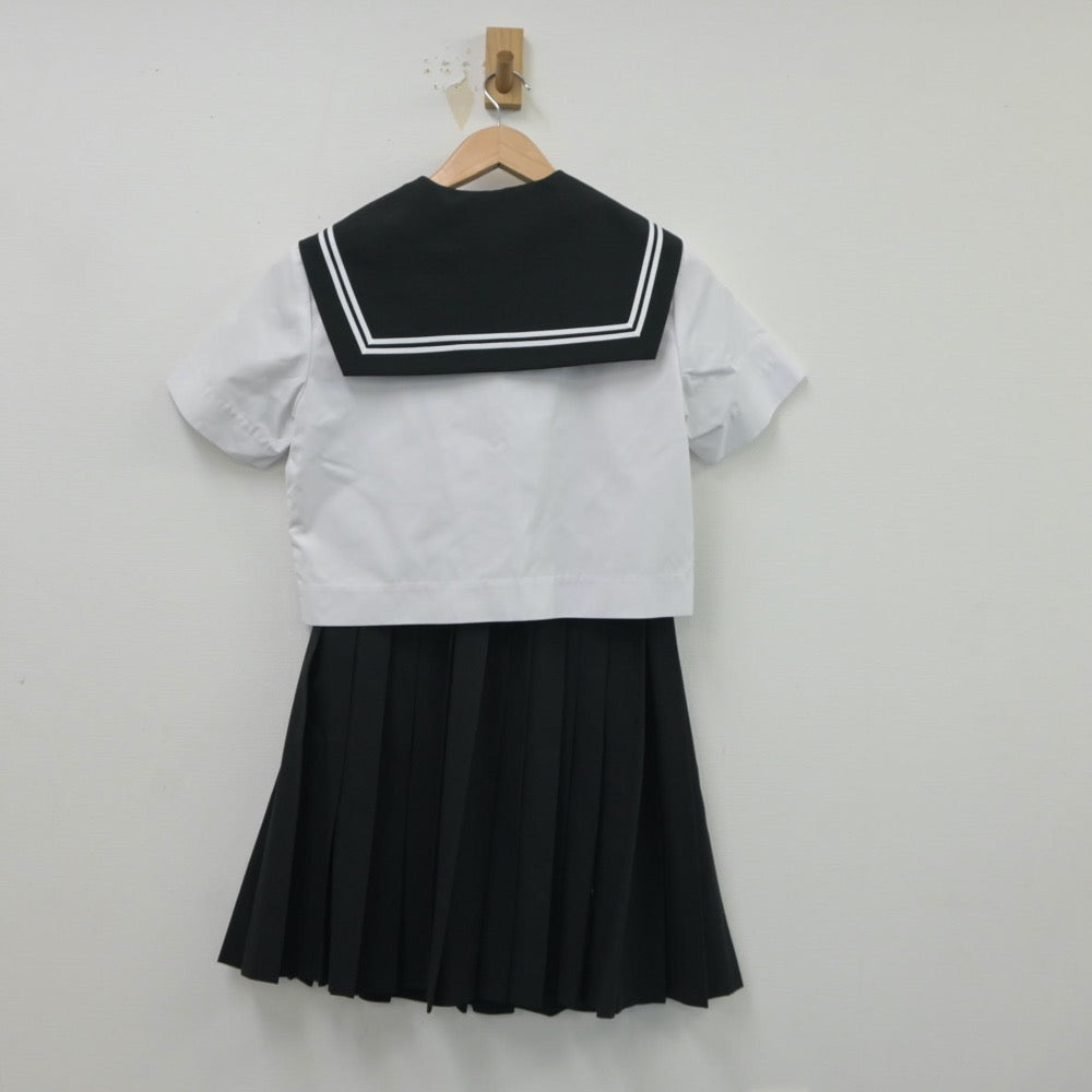 【中古】愛知県 松平中学校 女子制服 4点（セーラー服・スカート）sf016595