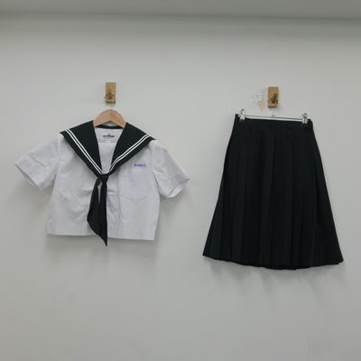 【中古】愛知県 松平中学校 女子制服 4点（セーラー服・スカート）sf016595