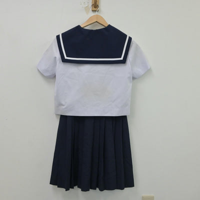 【中古】愛知県 長良中学校 女子制服 2点（セーラー服・スカート）sf016598