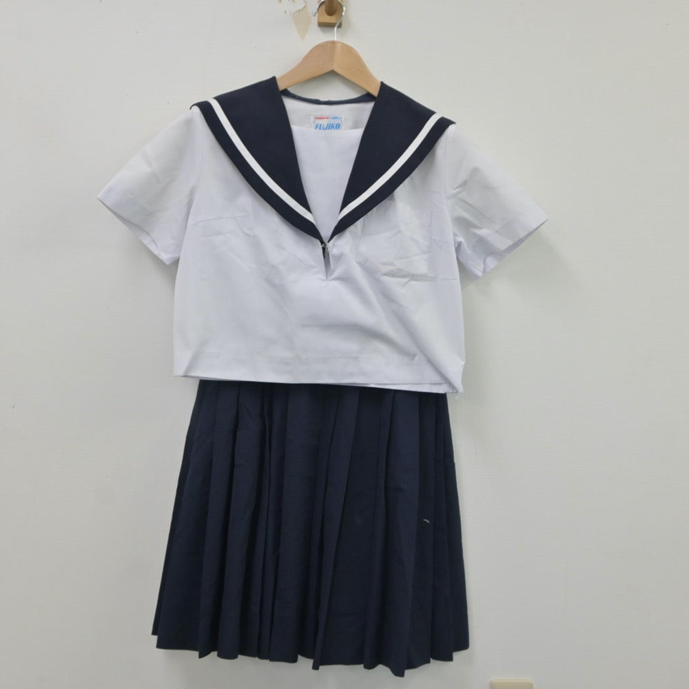 【中古】愛知県 長良中学校 女子制服 2点（セーラー服・スカート）sf016599