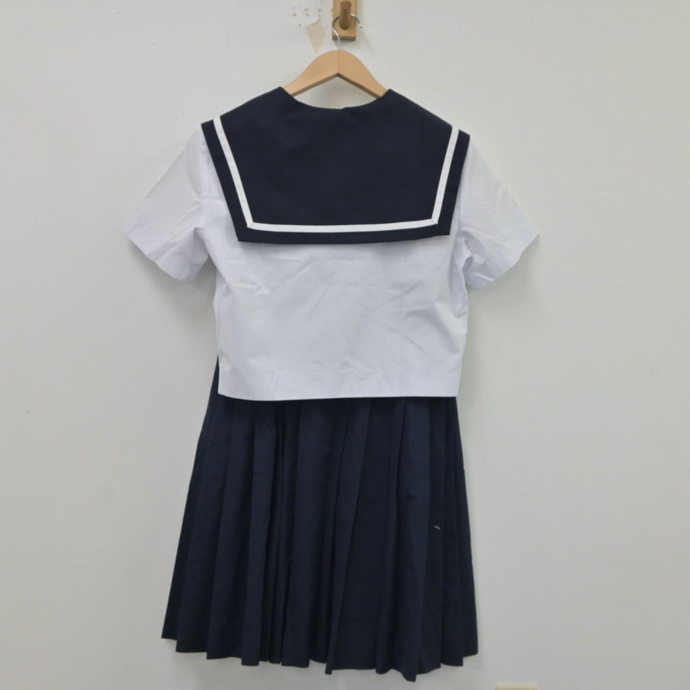 【中古】愛知県 長良中学校 女子制服 2点（セーラー服・スカート）sf016599