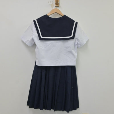 【中古】愛知県 長良中学校 女子制服 2点（セーラー服・スカート）sf016599