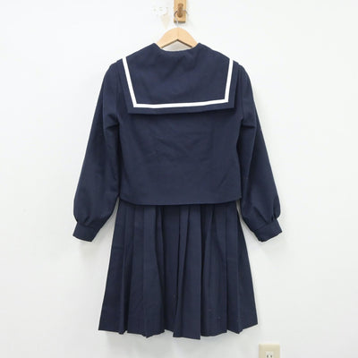 【中古】愛知県 長良中学校 女子制服 3点（セーラー服・スカート）sf016600