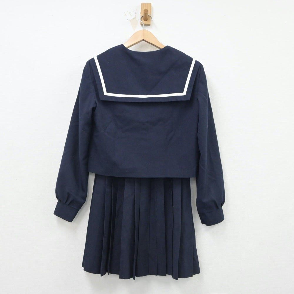 【中古】愛知県 長良中学校 女子制服 2点（セーラー服・スカート）sf016601