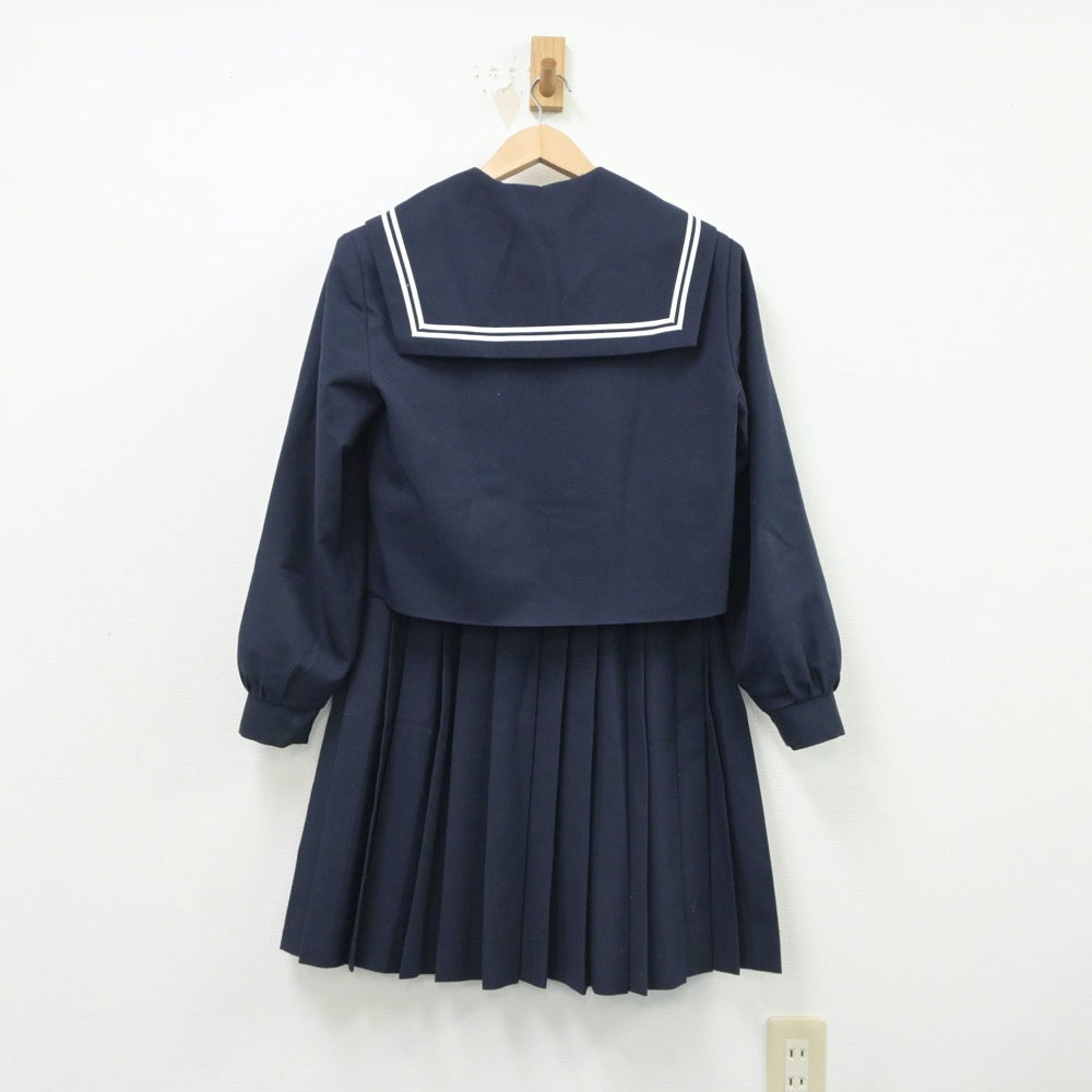 【中古】愛知県 助光中学校 女子制服 2点（セーラー服・スカート）sf016602